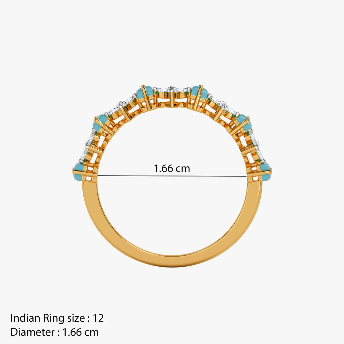 Gold Sepehr Lab Grown Diamond Ring (Size 12)