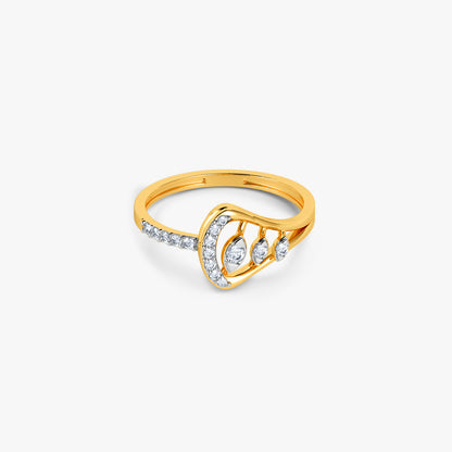 Gold Nerina Lab Grown Diamond Ring (Size 12)