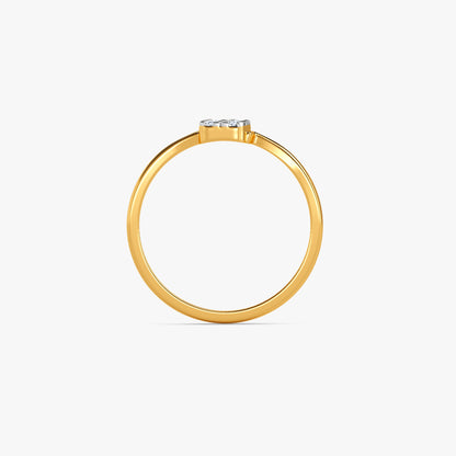 Gold Solstice Tile Lab Grown Diamond Ring (Size 12)