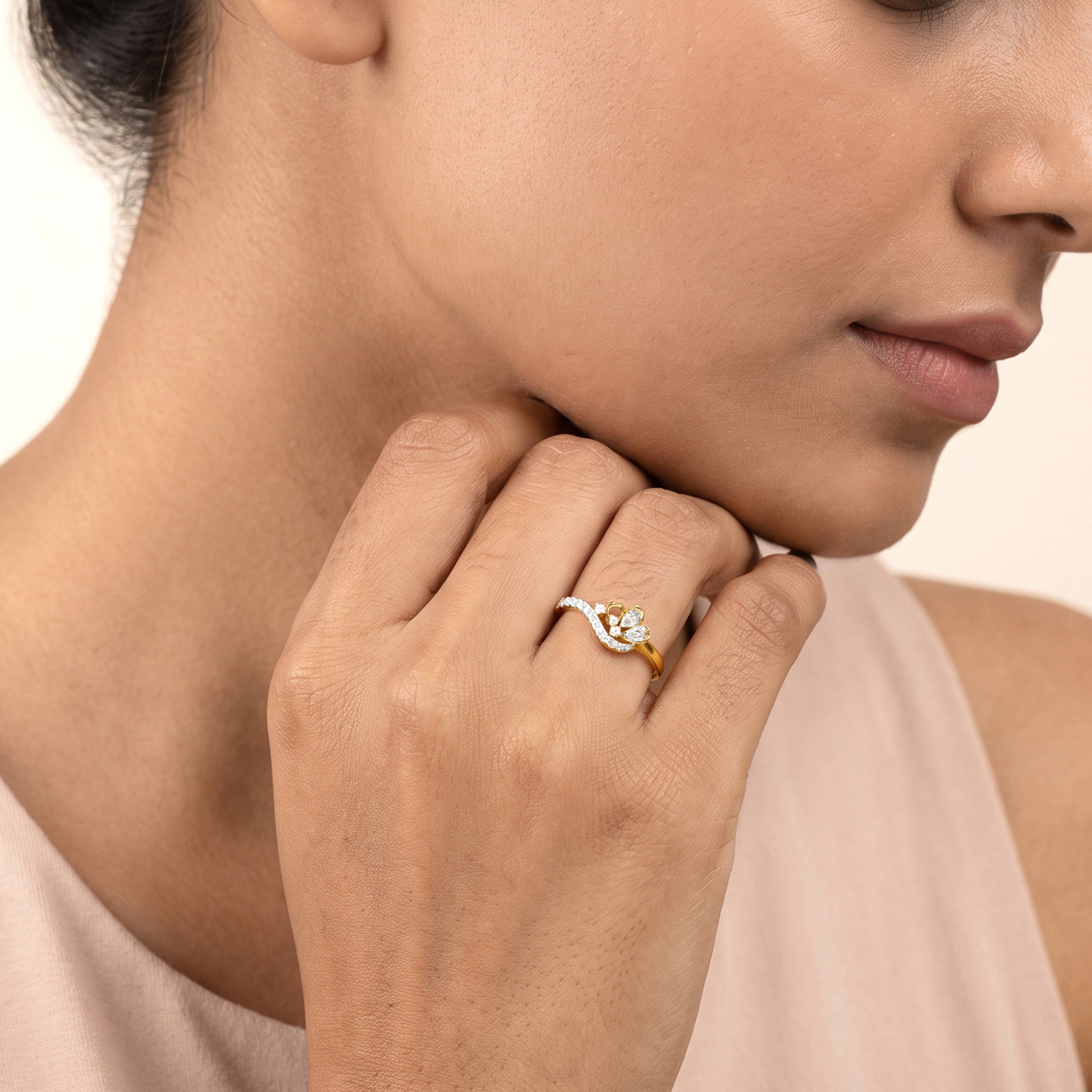 Gold Avenna Lab Grown Diamond Ring (Size 12)