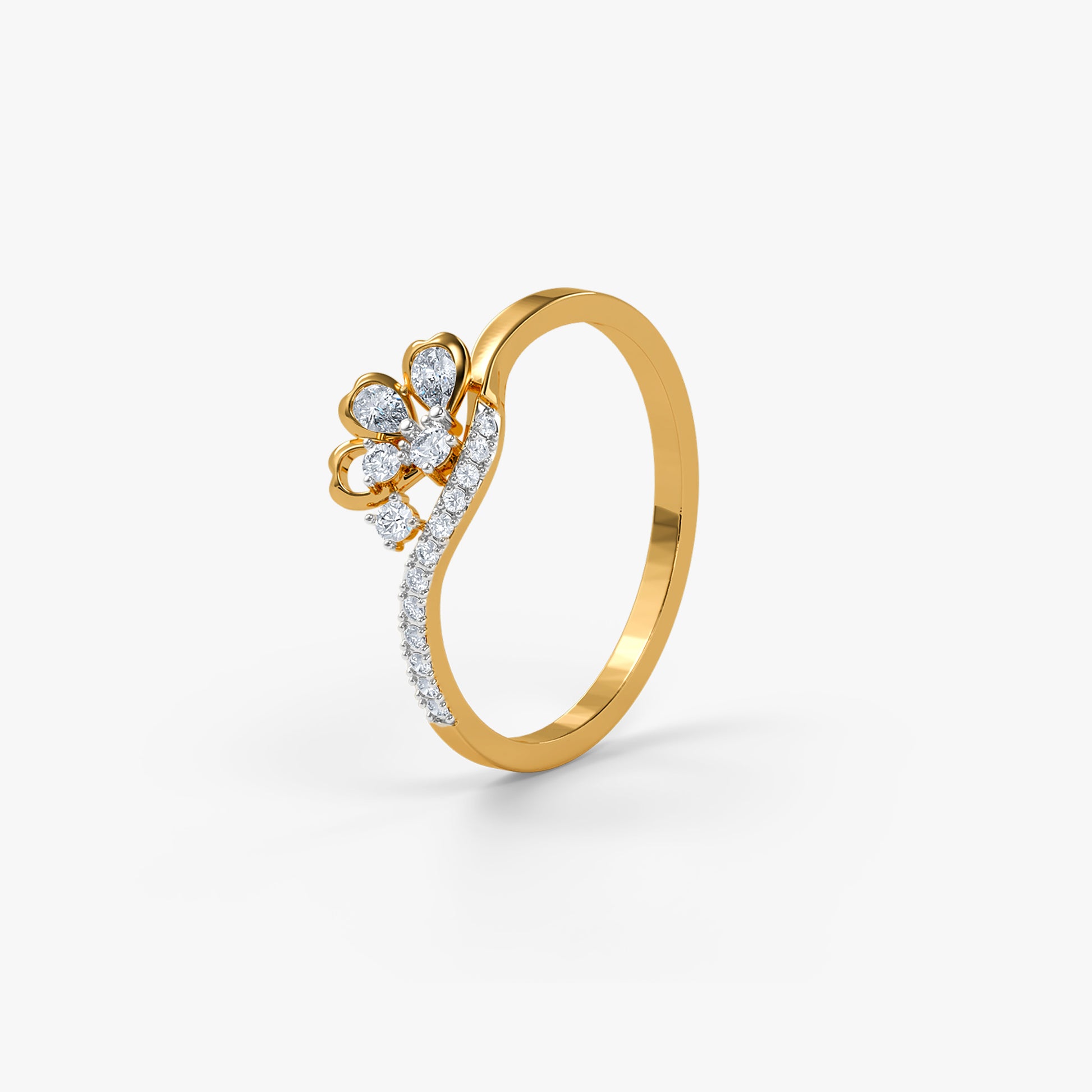 Gold Avenna Lab Grown Diamond Ring (Size 12)