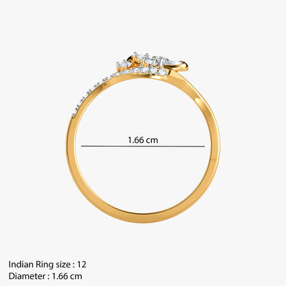 Gold Avenna Lab Grown Diamond Ring (Size 12)