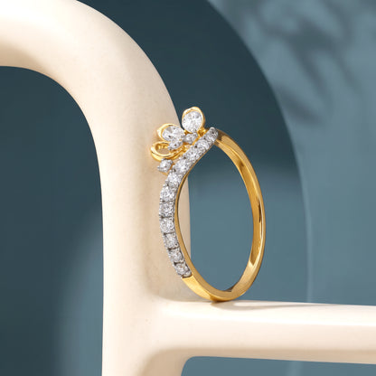 Gold Avenna Lab Grown Diamond Ring (Size 12)
