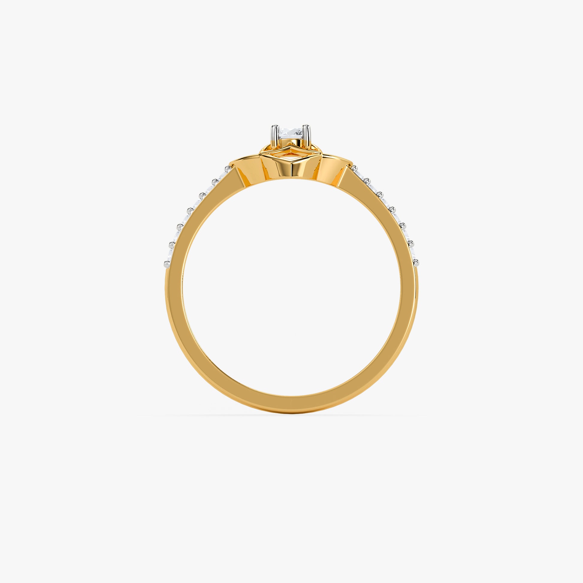 Gold Zelora Lab Grown Diamond Ring (Size 12)