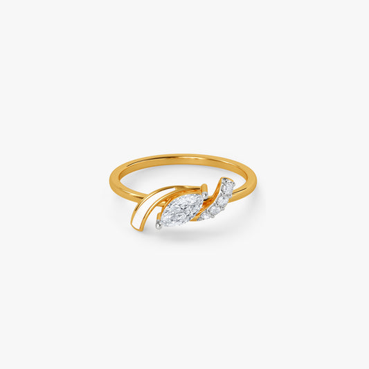 Gold Zenith Flare Lab Grown Diamond Ring (Size 12)