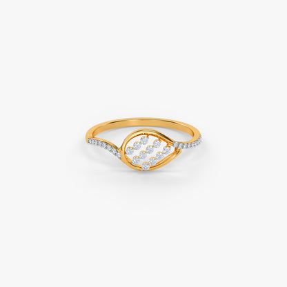 Gold Eclipse Drift Lab Grown Diamond Ring (Size 12)