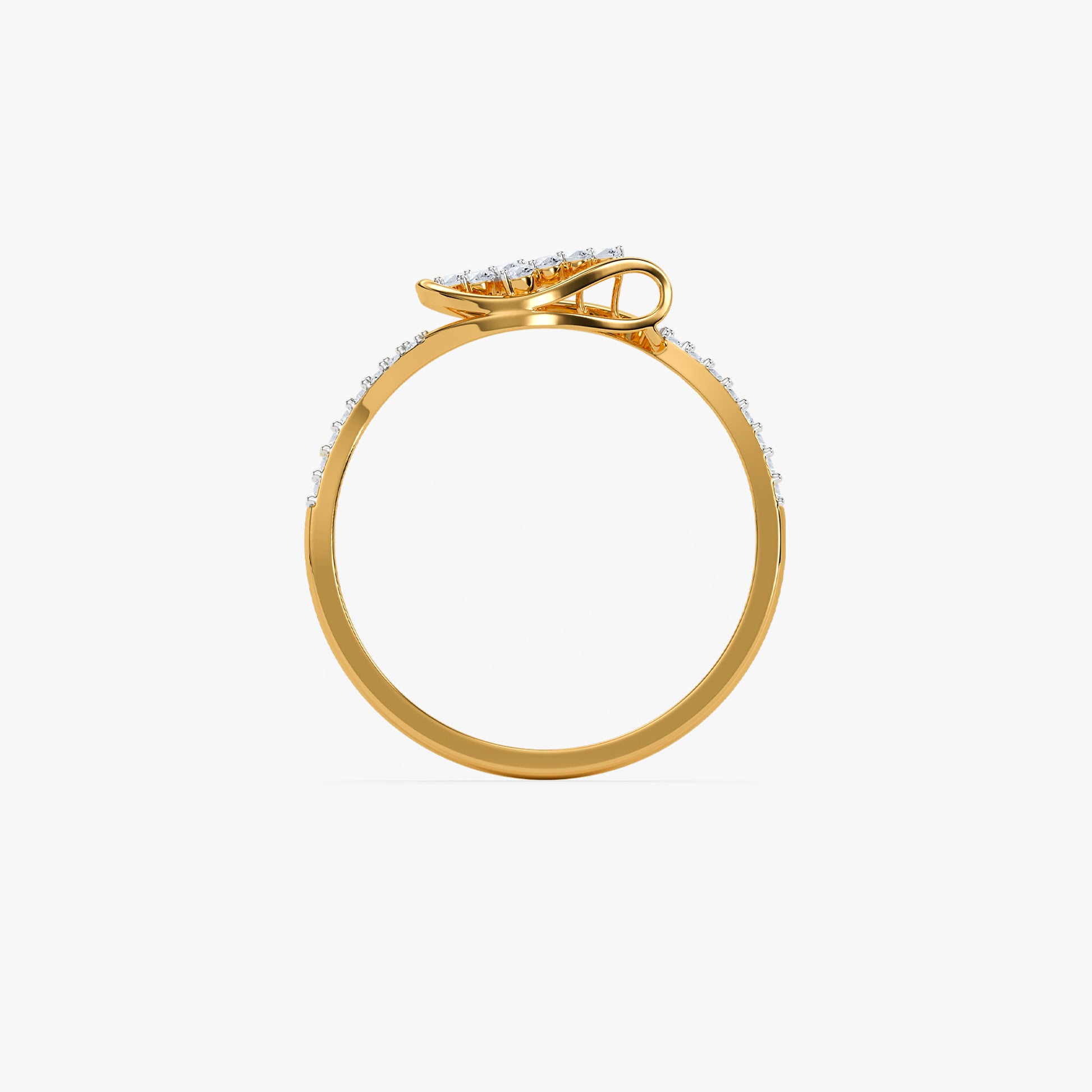 Gold Eclipse Drift Lab Grown Diamond Ring (Size 12)