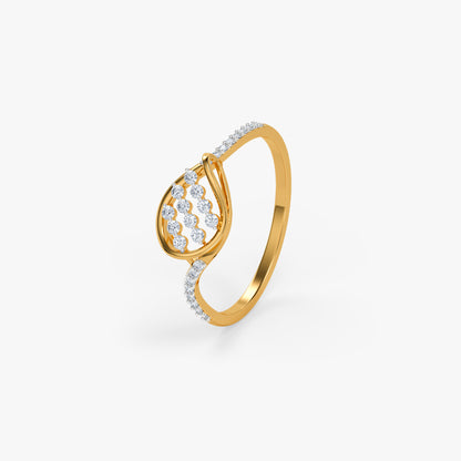 Gold Eclipse Drift Lab Grown Diamond Ring (Size 12)