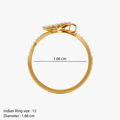 Gold Eclipse Drift Lab Grown Diamond Ring (Size 12)