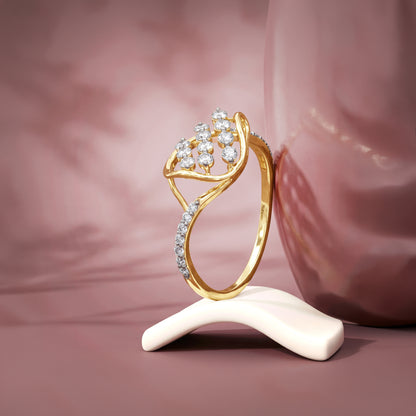 Gold Eclipse Drift Lab Grown Diamond Ring (Size 12)