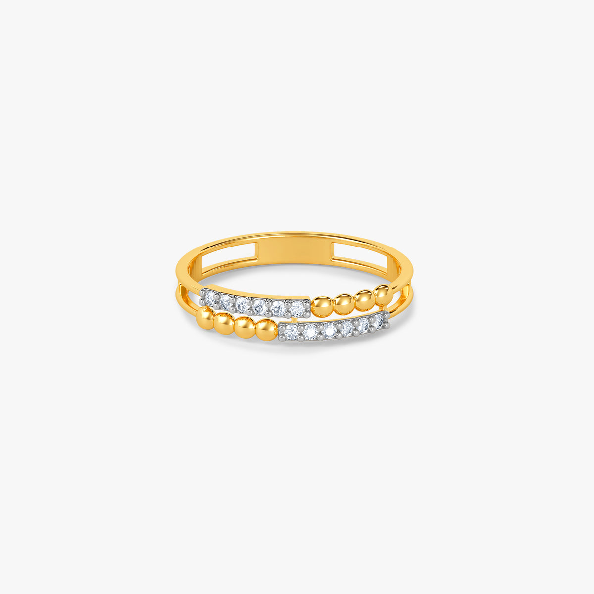 Gold Pulse Duality Lab Grown Diamond Ring (Size 12)