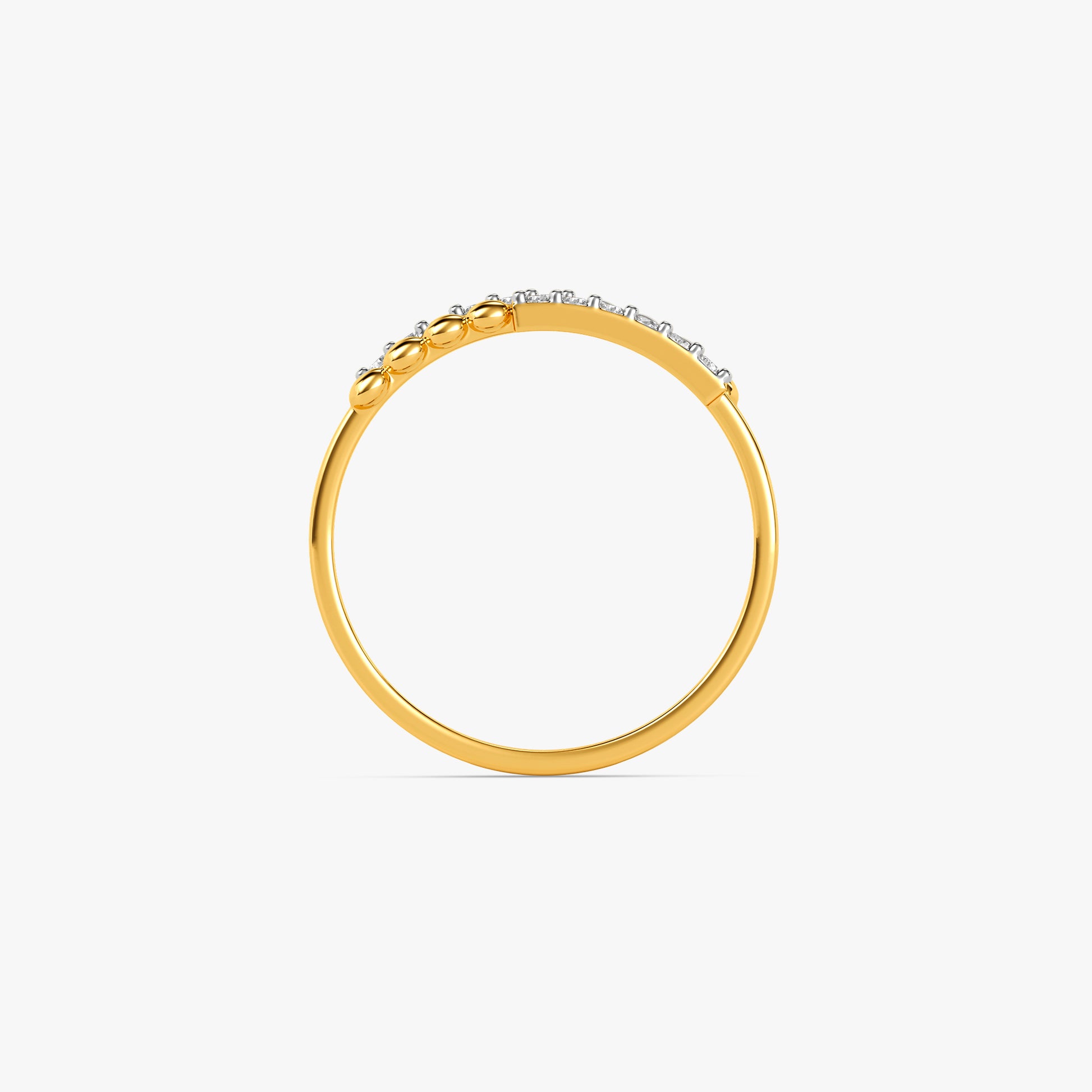 Gold Pulse Duality Lab Grown Diamond Ring (Size 12)