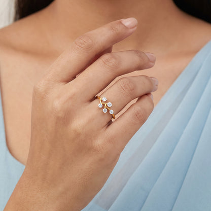 Gold Elyra Lab Grown Diamond Ring (Size 12)