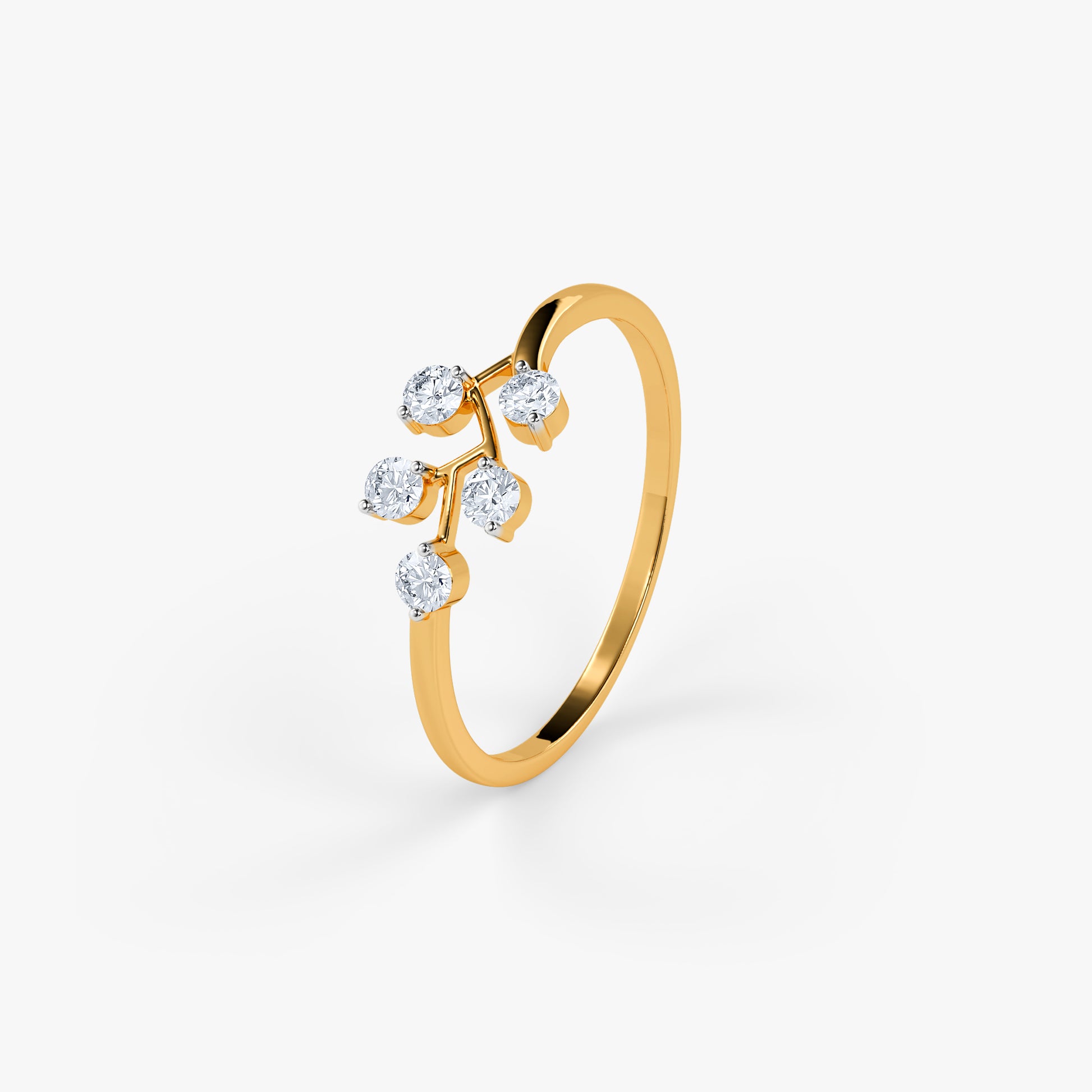 Gold Elyra Lab Grown Diamond Ring (Size 12)