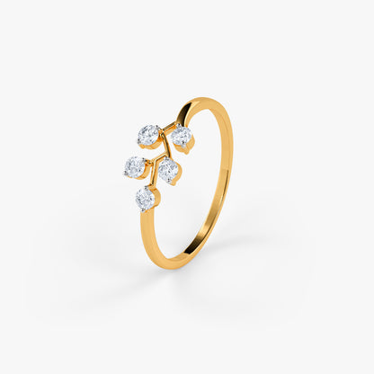 Gold Elyra Lab Grown Diamond Ring (Size 12)
