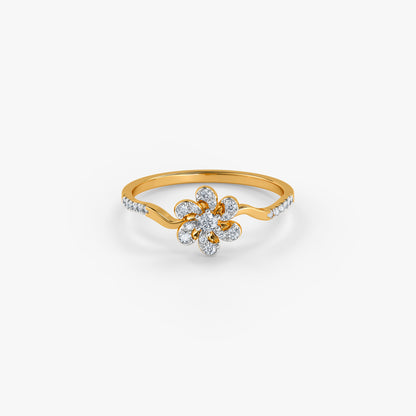 Gold Petal Pop Lab Grown Diamond Ring (Size 12)