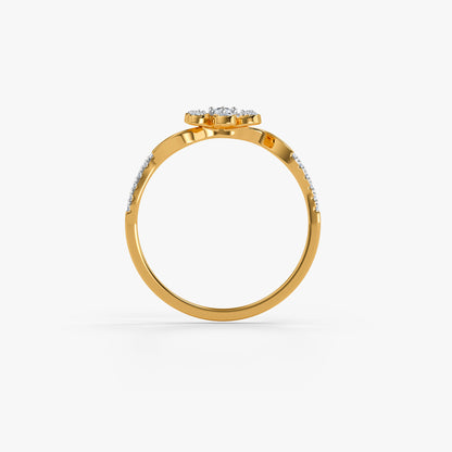 Gold Petal Pop Lab Grown Diamond Ring (Size 12)