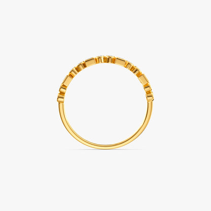 Gold Unique Sparkle Lab Grown Diamond Ring (Size 12)