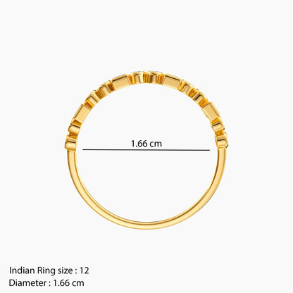 Gold Unique Sparkle Lab Grown Diamond Ring (Size 12)