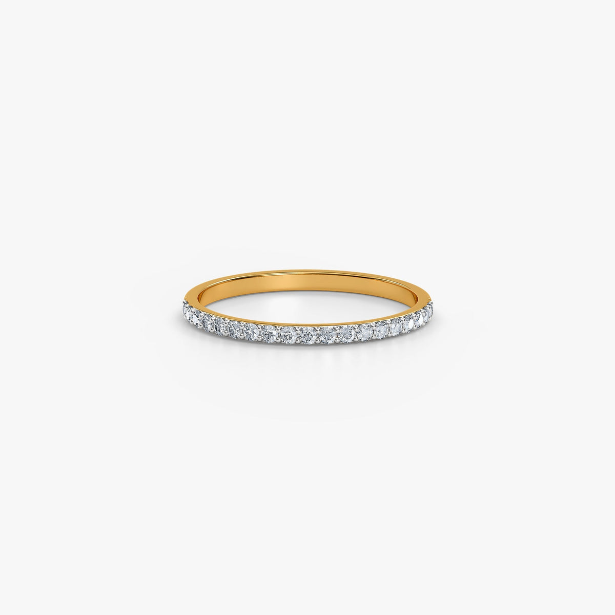 Gold Minimal Spark Lab Grown Diamond Band (Size 12)