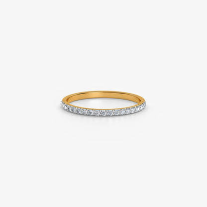 Gold Minimal Spark Lab Grown Diamond Band (Size 12)