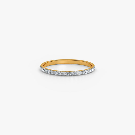 Gold Minimal Spark Lab Grown Diamond Band (Size 12)