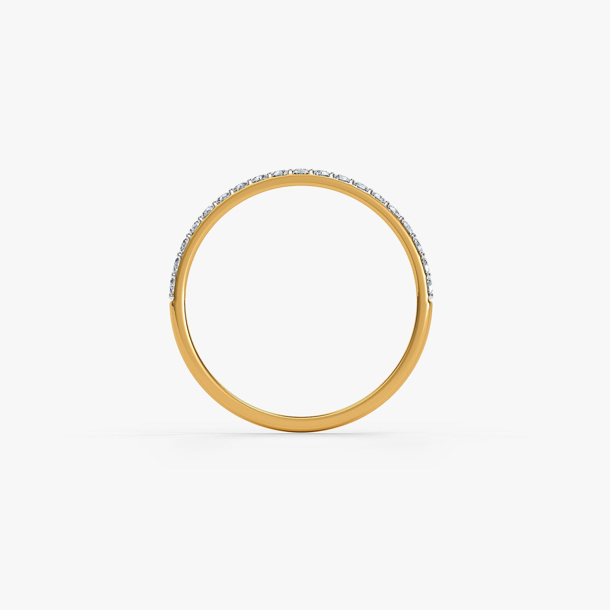 Gold Minimal Spark Lab Grown Diamond Band (Size 12)