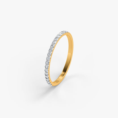 Gold Minimal Spark Lab Grown Diamond Band (Size 12)