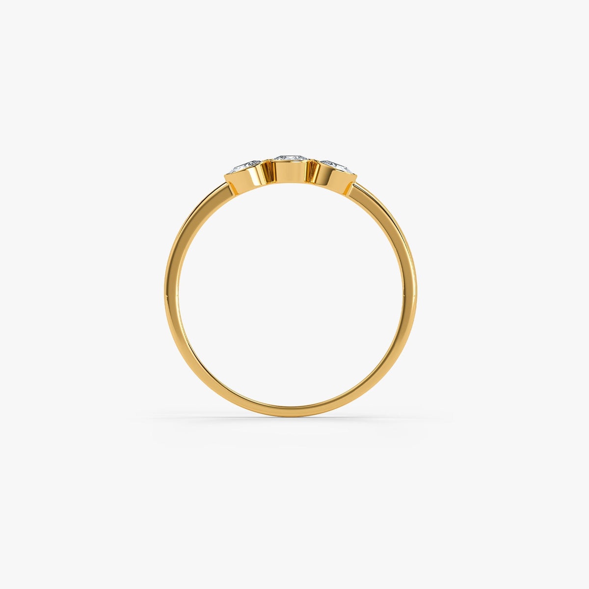 Gold Pretty Choices Lab Grown Diamond Ring (Size 12)