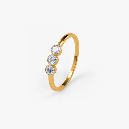 Gold Pretty Choices Lab Grown Diamond Ring (Size 12)