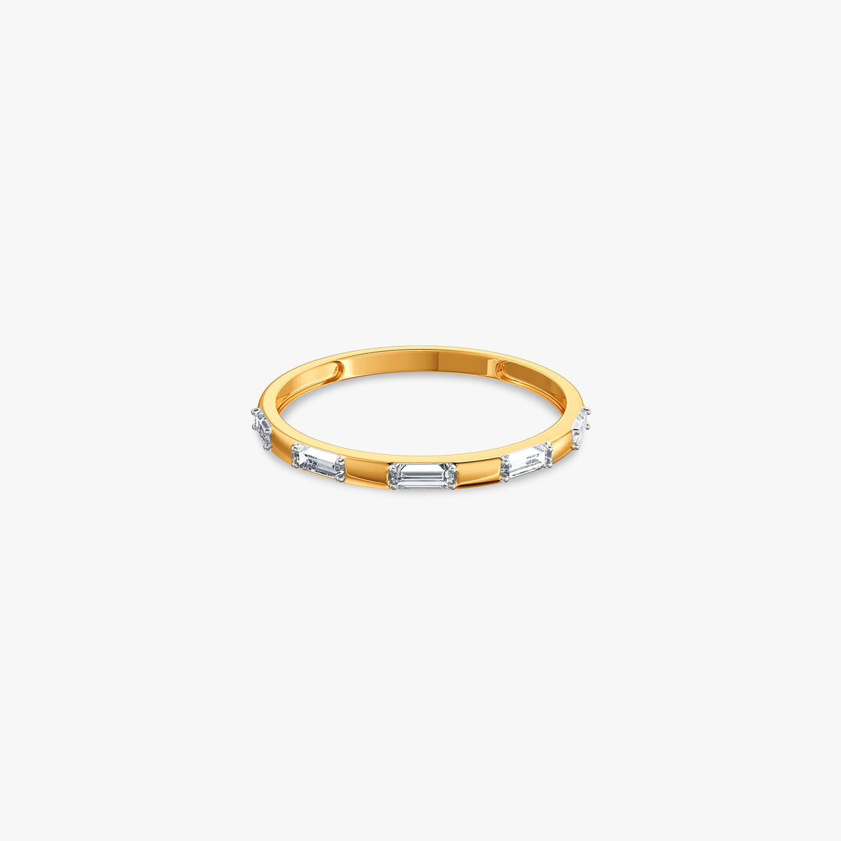Gold Unusual Shine Lab Grown Diamond Ring (Size 12)