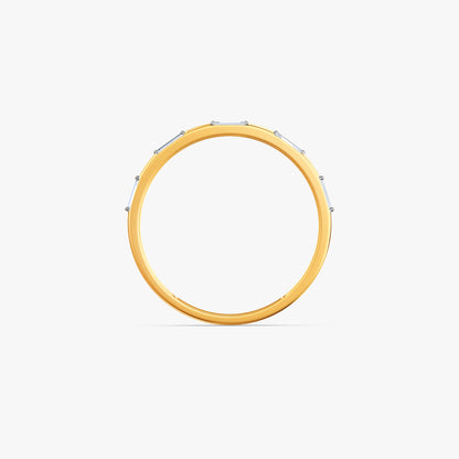 Gold Unusual Shine Lab Grown Diamond Ring (Size 12)