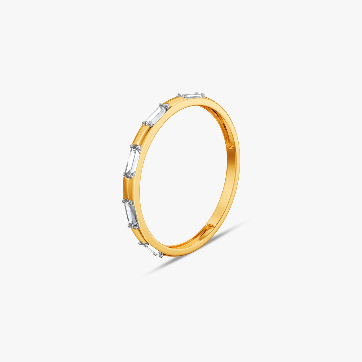 Gold Unusual Shine Lab Grown Diamond Ring (Size 12)