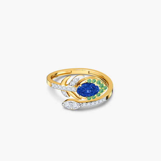 Gold Nandlal Lab Grown Diamond Ring (Size 12)