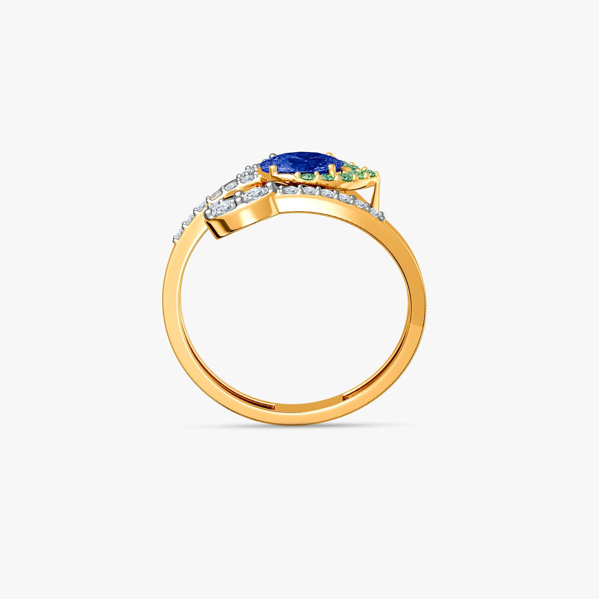 Gold Nandlal Lab Grown Diamond Ring (Size 12)