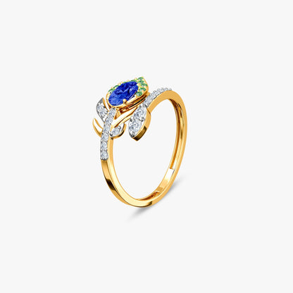 Gold Nandlal Lab Grown Diamond Ring (Size 12)