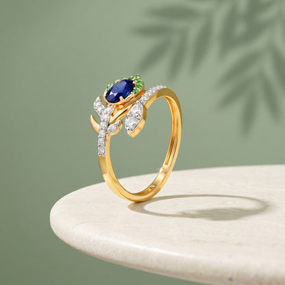 Gold Nandlal Lab Grown Diamond Ring (Size 12)