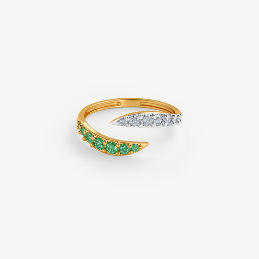 Gold Vasantika Lab Grown Diamond Ring (Size 12)