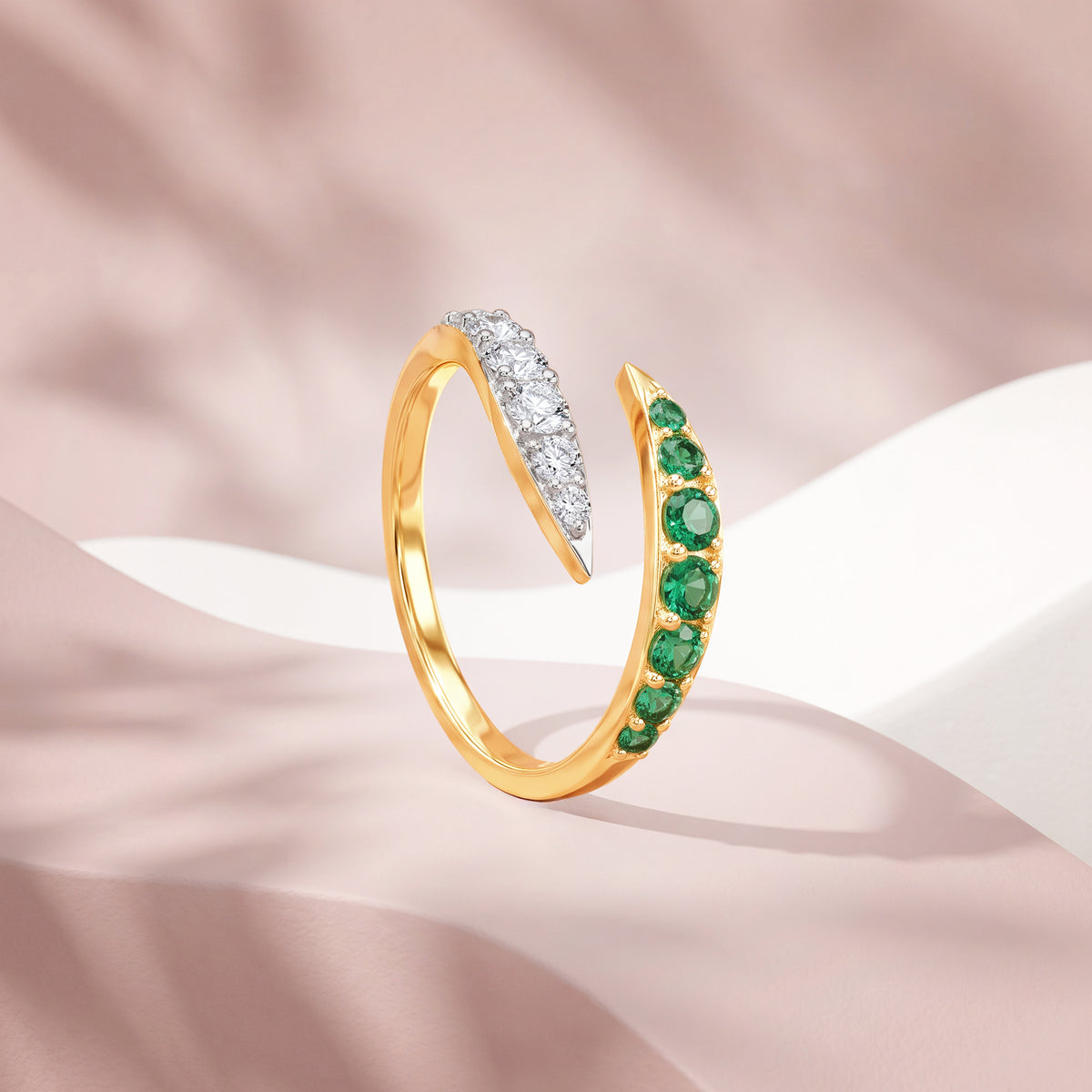 Gold Vasantika Lab Grown Diamond Ring (Size 12)