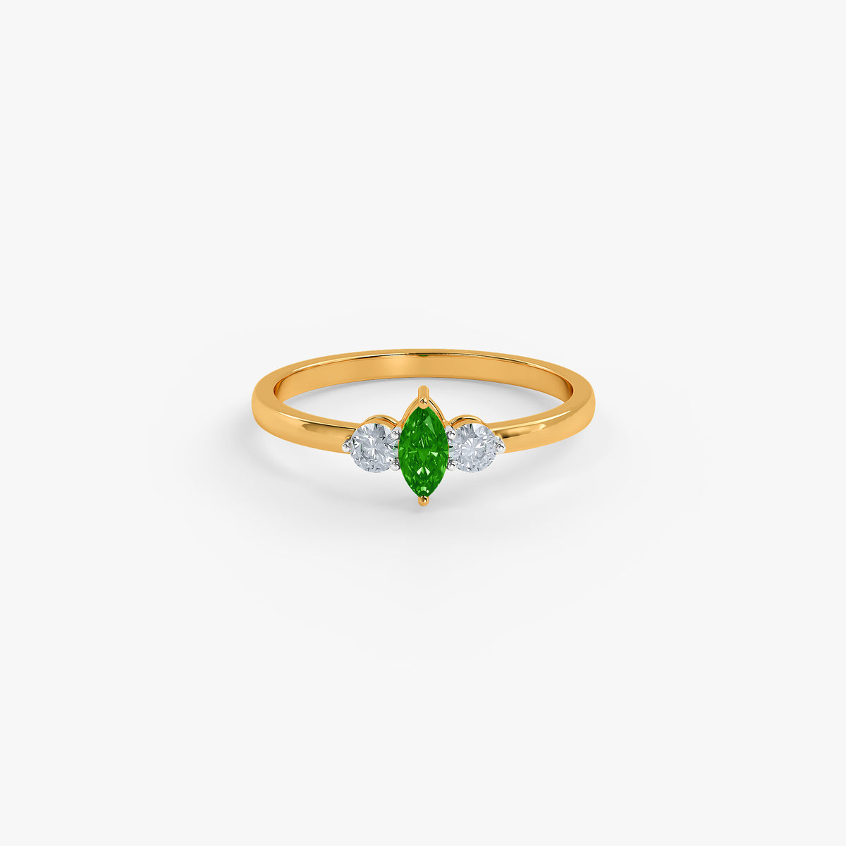 Gold Prabha Lab Grown Diamond Ring (Size 13)