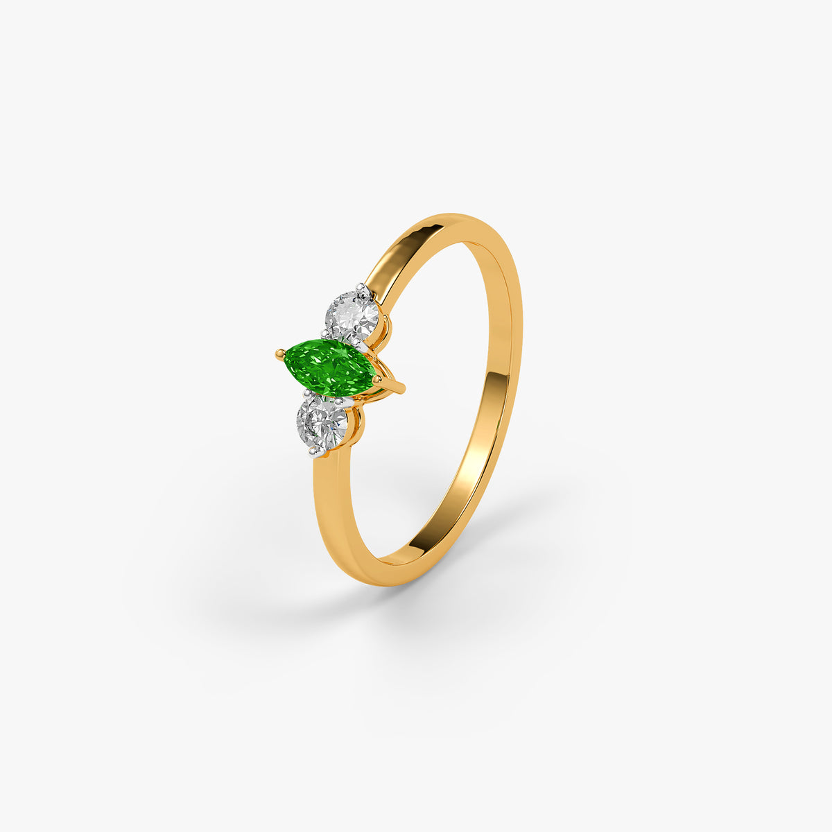 Gold Prabha Lab Grown Diamond Ring (Size 13)