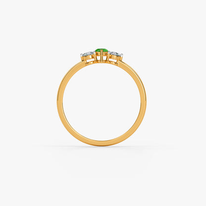 Gold Prabha Lab Grown Diamond Ring (Size 13)