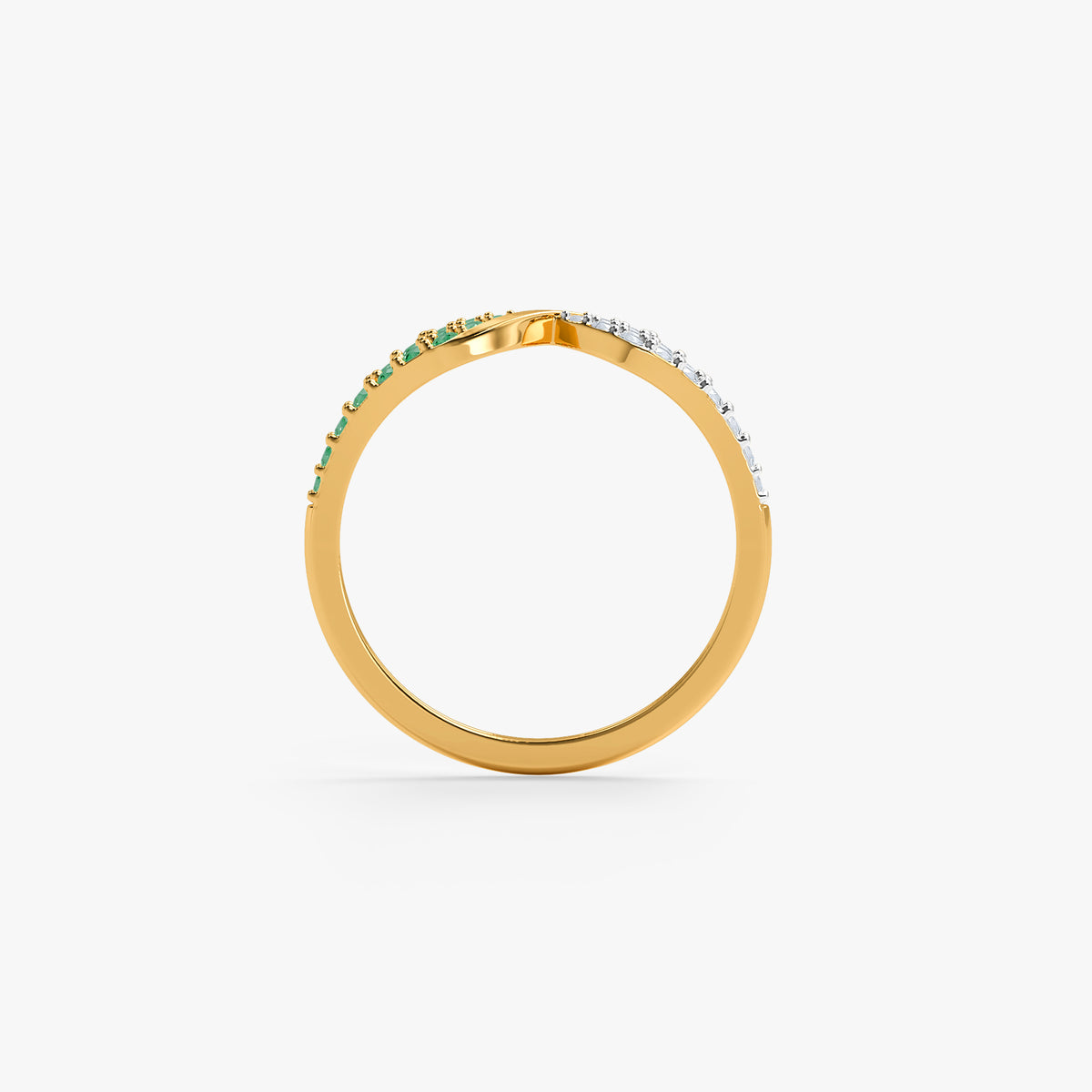 Gold Vasantlata Lab Grown Diamond Ring (Size 12)