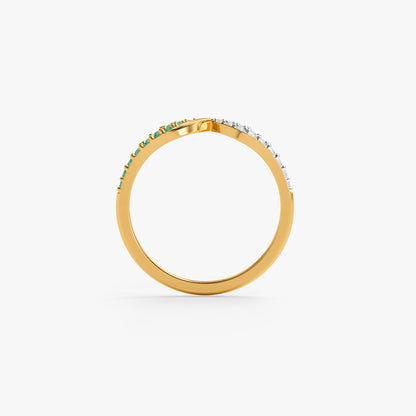 Gold Vasantlata Lab Grown Diamond Ring (Size 12)