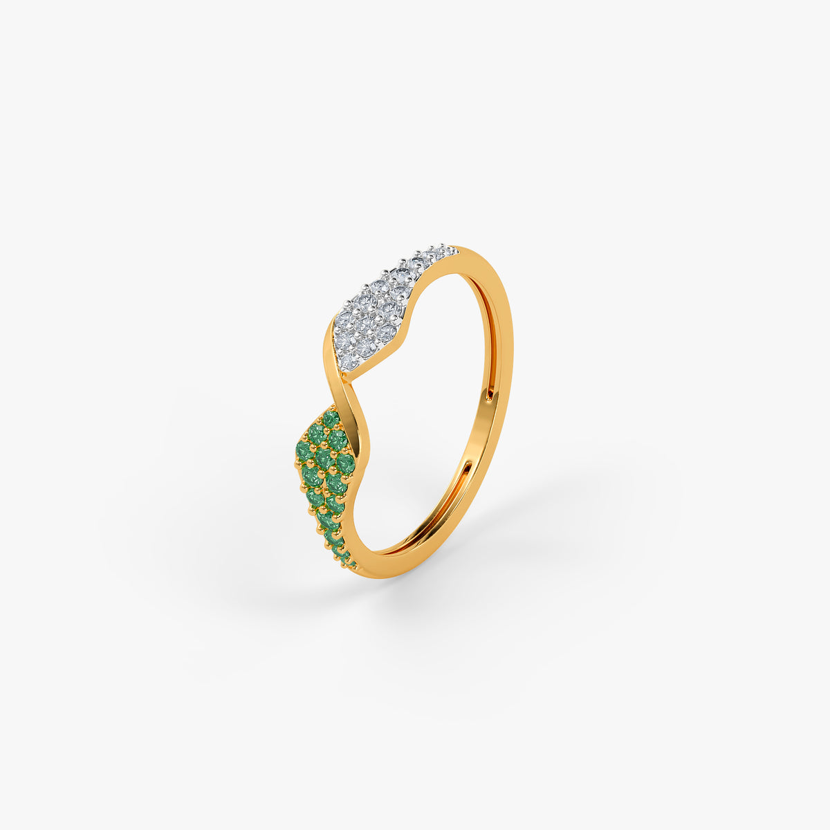 Gold Vasantlata Lab Grown Diamond Ring (Size 12)