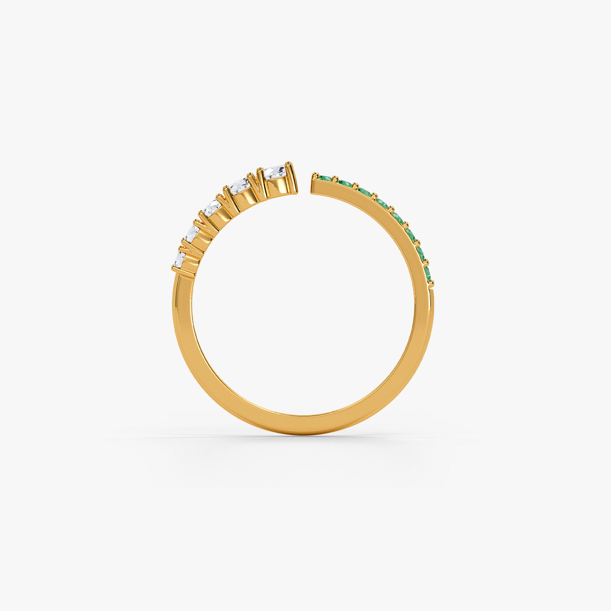 Gold Zamarrud Lab Grown Diamond Ring (Size 12)