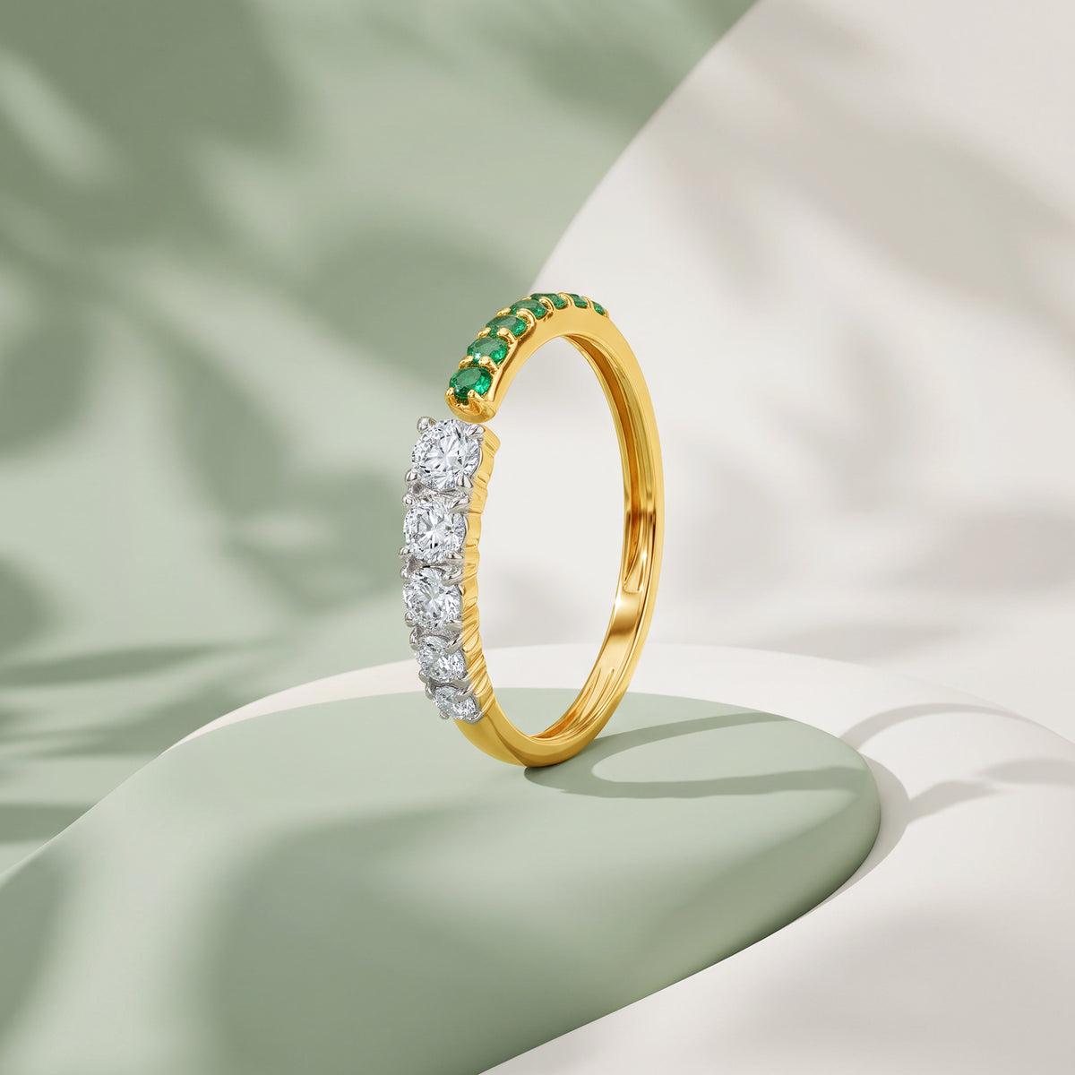Gold Zamarrud Lab Grown Diamond Ring (Size 12)