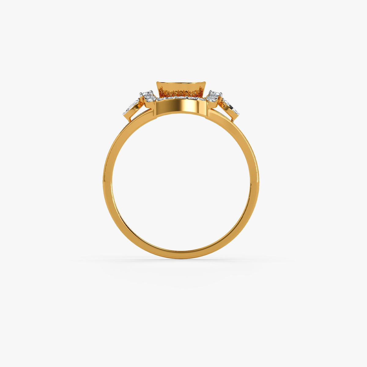 Gold Mehraab Lab Grown Diamond Ring (Size 12)