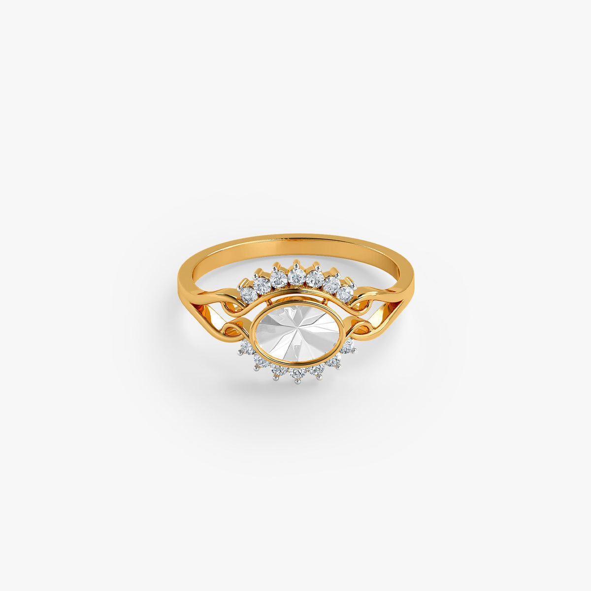 Gold Adaa Lab Grown Diamond Ring (Size 12)
