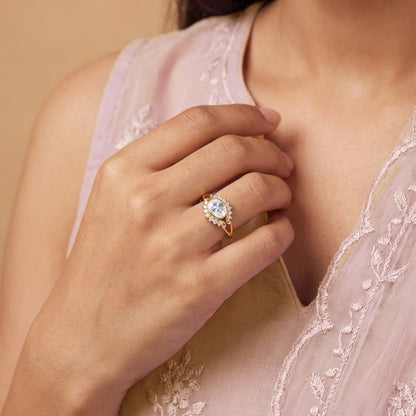 Gold Adaa Lab Grown Diamond Ring (Size 12)